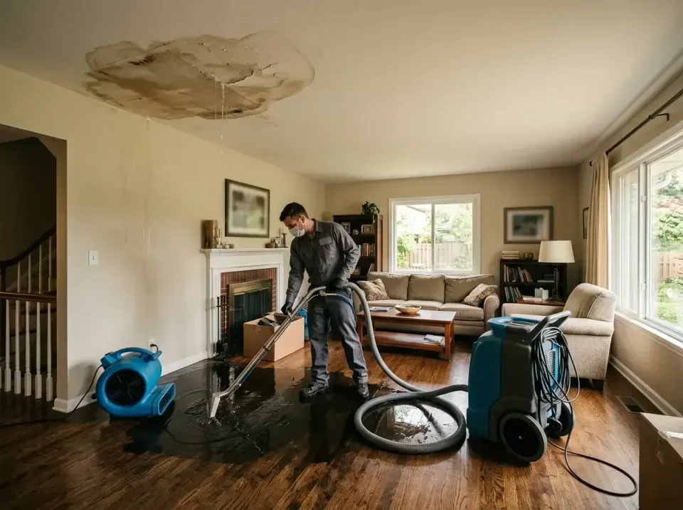 attic-pipe-burst-ceiling-drip-008 — frequently asked questions, Water Damage Restoration & Carpet Care in Innsbrook, VA
